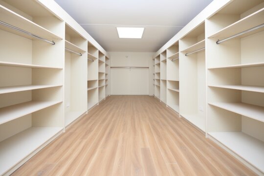 big empty walk-in wardrobe