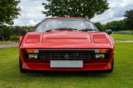 Ferrari 308 GTS Quattrovalvole Targa Top in Red Front Head on View