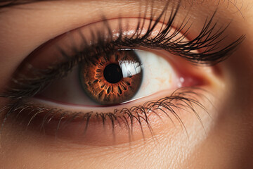 Naklejka premium healthy and beautiful human eye
