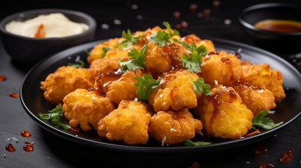 fried chicken nuggets generated by AI