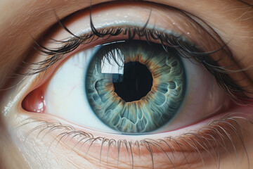 healthy and beautiful human eye