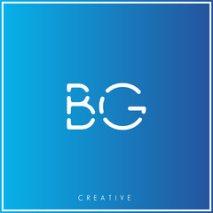 BG Premium Vector latter logo design Creative Logo. Vector Illustration logo. letters Logo. Creative Logo
