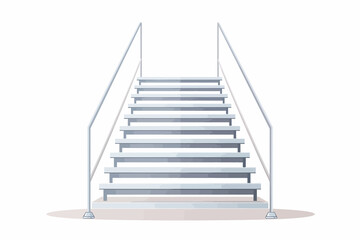 stairs made of metal asset vector flat isolated vector style illustration
