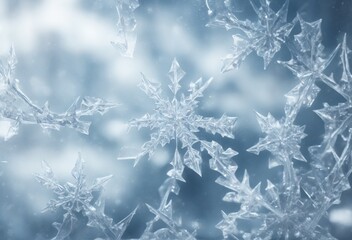 christmas background with snowflakes