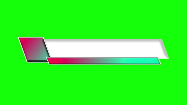 lower third 3d greensceen animated background name video footage editable breaking news interview with source, 4k digital platform blue and red gradation