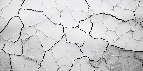 Fototapeta premium Weathered elegance. Vintage white concrete wall with texture. Aged beauty. Grunge background of cracked. Urban decay with appeal