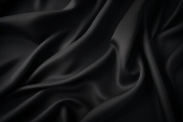Black Fabric Texture Background