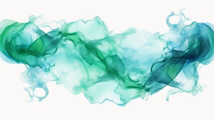 smoke isolated on white generated by AI