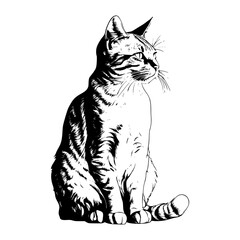 vector illustration of a cat