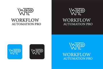 WAP logo Design, WAP Symbol, WAP Lettermark, WAP Combination logo