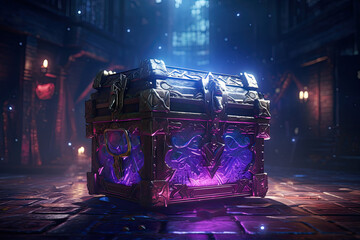 A giant treasure chest 