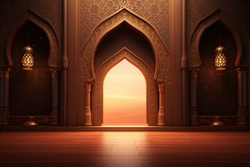 mosque gate decoration