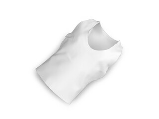 Tanktop 3D Illustration Mockup on Isolated White Background