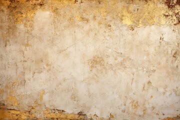 Ancient antique dirty wall with gold, minimalistic textured wallpaper
