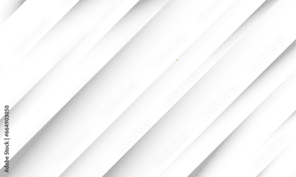 Aufkleber Grey white abstract background paper shine and layer element vector for presentation design.