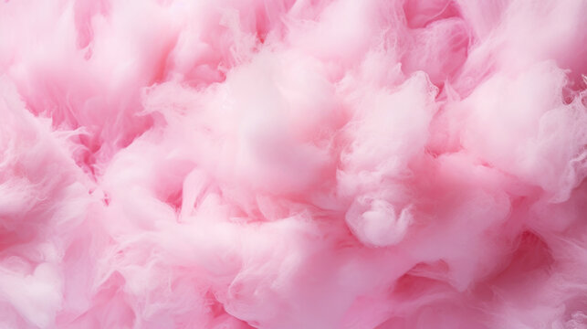 Pink cotton candy background. Candy floss texture. Generative AI