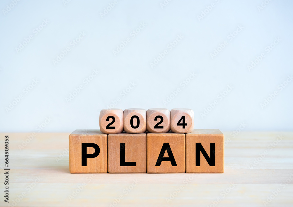 Poster 2024 happy new year background. 2024 year number and 