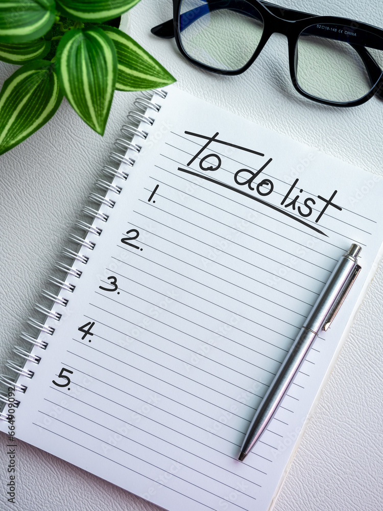 Poster to do list concept. 