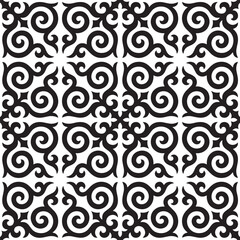 Seamless patterns. Ethno. Kazakh ornaments. Traditional patterns of Kazakhs. Background, nomad life design. Ancient Turkic ornaments. Customs and traditions of Kazakhstan. Decorative art of nomads