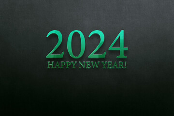 Fototapeta na wymiar 2024 Happy New Year amazing text design illustration design 