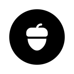acorn circular glyph icon