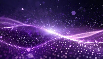 Fototapeta na wymiar blue background with stars, Starry Night Magic: Shimmering Purple Particles