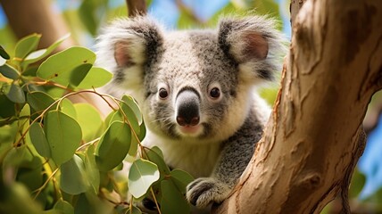 Fototapeta premium koala in tree