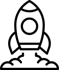 Rocket launch icon