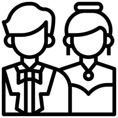 MARRIED COUPLE3 filled outline icon,linear,outline,graphic,illustration
