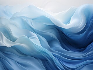 Obraz premium Abstract Blue and White Waves Background