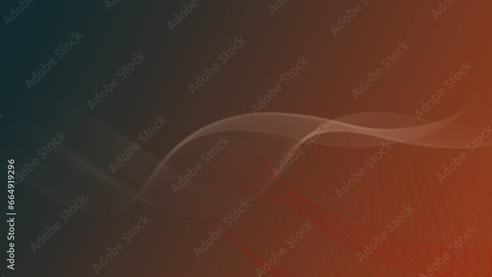 Poster abstract yellow linear with modern background design