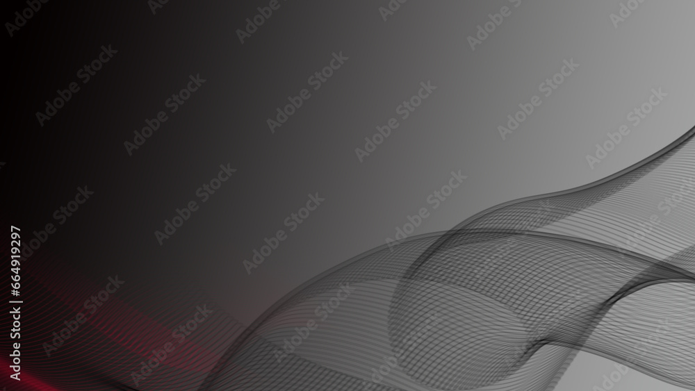 Poster dart gray abstract background with orange curve line