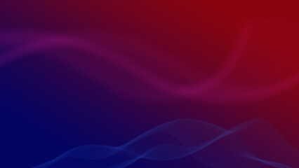 Dark Blue with Red abstract and blur wave