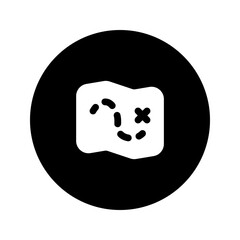 adventure circular glyph icon