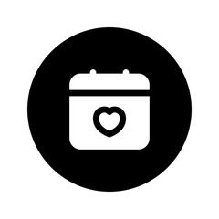 anniversary circular glyph icon