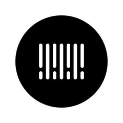 barcode circular glyph icon