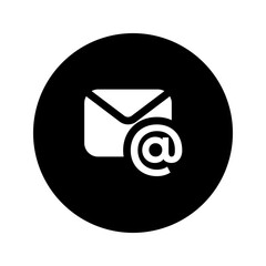 email circular glyph icon