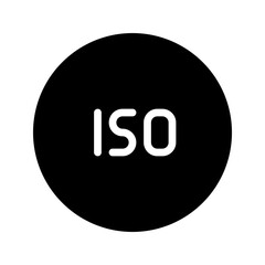 iso circular glyph icon