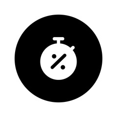 limited time circular glyph icon