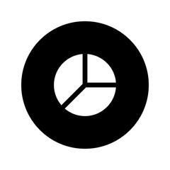 pie chart circular glyph icon