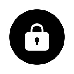 privacy circular glyph icon