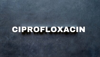 Obraz premium Ciprofloxacin - Generative AI