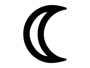 Solar system symbol silhouette vector art