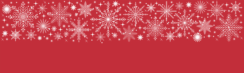 Naklejka na ściany i meble christmas card with snowflake border vector illustration