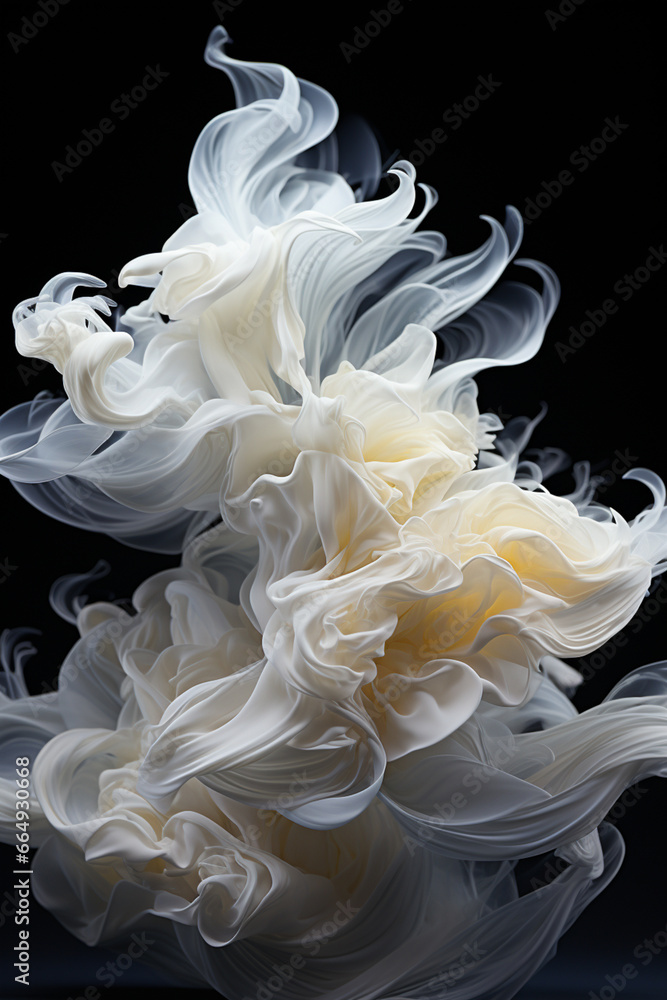 Fototapete a series of abstract photographs capturing the swirling motion and dynamic shapes of a tornado.