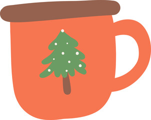 Christmas coffee cup decoration