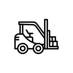 Fork Lift  Icon in vector. illustration