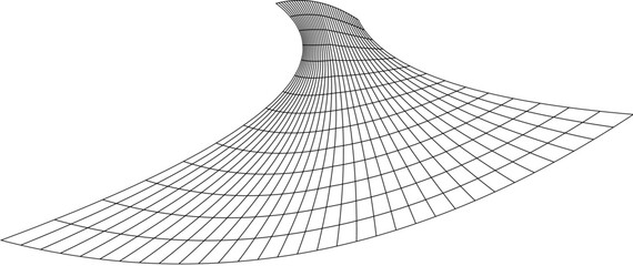Net flying waving. Texture wave textile. Fabric square cells sea wind. Vector illustration rolling hills. Flag windy stream flow. Network structure surface checkered background sport lines border.