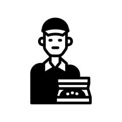Pizza Delivery Icon in vector. illustration