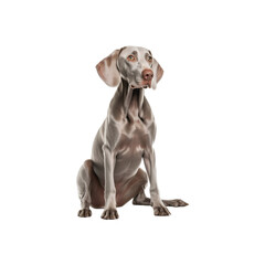 Weimaraner dog breed no background
